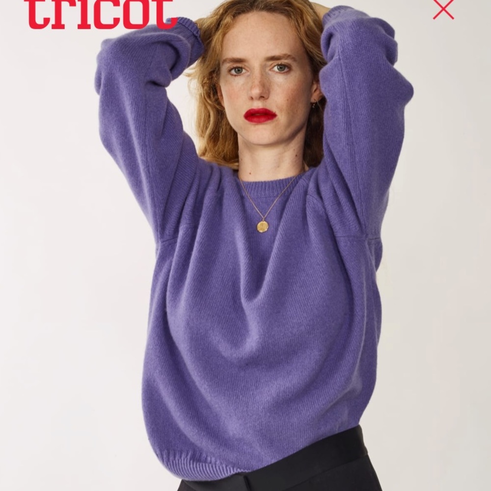 NEW Tricot recycled cashmere crew neck sweater